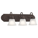 Kichler KK5337TZS Tannery Bronze 3 Bulb Bathroom Light