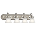 Kichler KK5338NIS Brushed Nickel 4 or more Bulb Bathroom Light