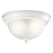 Kichler KK8111WH White Flush Mount Ceiling Light