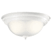 Kichler KK8112WH White Flush Mount Ceiling Light