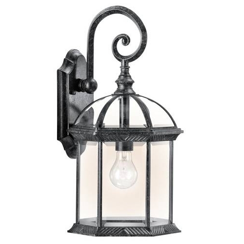 KK49186BK Barrie Entrance Outdoor Wall Light - Black Material (Not Painted)