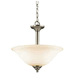 Kichler KK3694NI Brushed Nickel Semi Flush Mount Ceiling Light