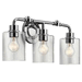 Kichler KK45666CH Chrome 3 Bulb Bathroom Light