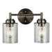 Kichler KK45885NI Brushed Nickel 2 Bulb Bathroom Light