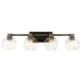 Kichler KK45895NI Brushed Nickel 4 or more Bulb Bathroom Light