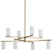 Kichler KK52532CPZWH Champagne Bronze / White Large Foyer Chandelier