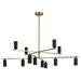 Kichler KK52533CPZBK Champagne Bronze / Black Large Foyer Chandelier