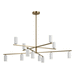 Kichler KK52533CPZWH Champagne Bronze / White Large Foyer Chandelier