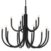 Kichler KK52552BK Black Large Foyer Chandelier