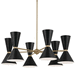 Kichler KK52566CPZBK Champagne Bronze / Black Large Foyer Chandelier