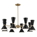 Kichler KK52567CPZBK Champagne Bronze / Black Large Foyer Chandelier