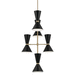 Kichler KK52568CPZBK Champagne Bronze / Black Mini Chandelier