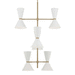 Kichler KK52568CPZWH Champagne Bronze / White Mini Chandelier