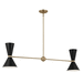 Kichler KK52569CPZBK Champagne Bronze / Black Mini Chandelier