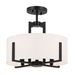 Kichler KK52591BK Black Semi Flush Mount Ceiling Light