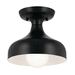 Kichler KK52599BK Black Semi Flush Mount Ceiling Light