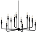 Kichler KK52692BK Black Large Foyer Chandelier