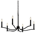 Kichler KK52695BK Black Mid Sized Chandelier