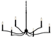 Kichler KK52696BK Black Large Foyer Chandelier