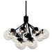 Kichler KK52701BKCLR Black Mid Sized Chandelier