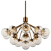 Kichler KK52702CPZCLR Champagne Bronze Large Foyer Chandelier