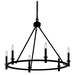 Kichler KK52705BK Black Mid Sized Chandelier