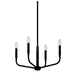 Kichler KK52716BK Black Mini Chandelier