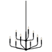 Kichler KK52720BK Black Mid Sized Chandelier