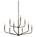 Kichler KK52720NI Brushed Nickel Mid Sized Chandelier