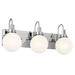 Kichler KK55151CH Chrome 3 Bulb Bathroom Light