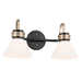 Kichler KK55154BK Black 2 Bulb Bathroom Light