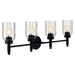 Kichler KK55186BK Black 4 or more Bulb Bathroom Light