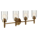 Kichler KK55186CPZ Champagne Bronze 4 or more Bulb Bathroom Light