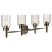 Kichler KK55186NI Brushed Nickel 4 or more Bulb Bathroom Light