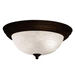 Kichler KK8109TZ Tannery Bronze Flush Mount Ceiling Light