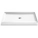 Kohler K44142-HW1 Honed White Single Threshold 48'' and Larger Shower Base