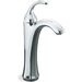 Kohler K10217-4-CP Polished Chrome Vessel Filler Bathroom Sink Faucet