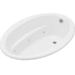 Kohler K1162-W1-0 White 60'' x 42'' Whirlpool Bath