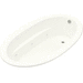 Kohler K1164-CB-0 White 72" x 42" Whirlpool Bath