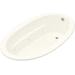 Kohler K1164-H-96 Biscuit 72" x 42" Whirlpool Bath