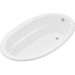 Kohler K1164-H-0 White 72" x 42" Whirlpool Bath