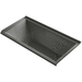 Kohler K1167-VBRW-58 Thunder Grey 60'' x 30'' Soaking Tub
