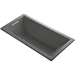 Kohler K1167-VBW-58 Thunder Grey 60'' x 30'' Soaking Tub