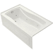 Kohler K1224-LA-0 White 66" Whirlpool Bath