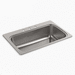 Kohler K20060-3-NA Stainless Steel Single Bowl Kitchen Sink