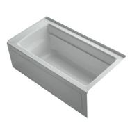  Archer 60'' x 32'' Soaking Tub - Ice Grey