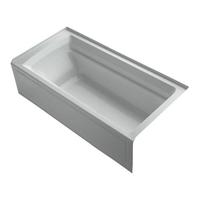  Archer 72" x 36" Soaking Tub - Ice Grey