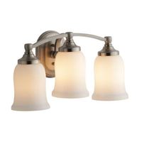  Bancroft 3 Bulb Bathroom Lighting - Vibrant Brushed Nickel