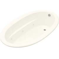  Sunward 72" x 42" Whirlpool Bath - Biscuit