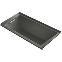  UnderScore VibrAcoustic 60'' x 30'' Soaking Tub - Thunder Grey